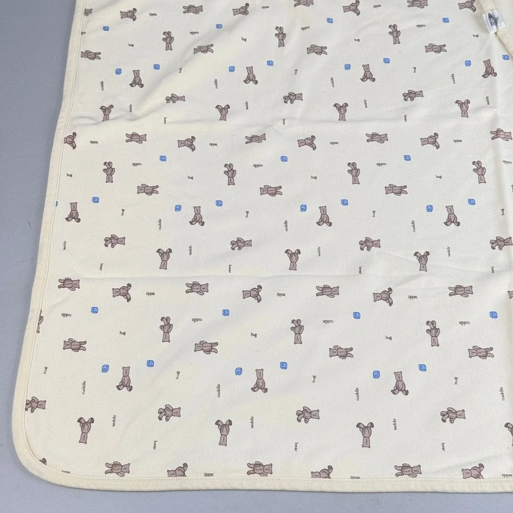 Baby Gap Teddy Bear Cotton Receiving Blanket Toy 34